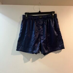 American Eagle Outfitters Navy Blue Women's Satin Shorts